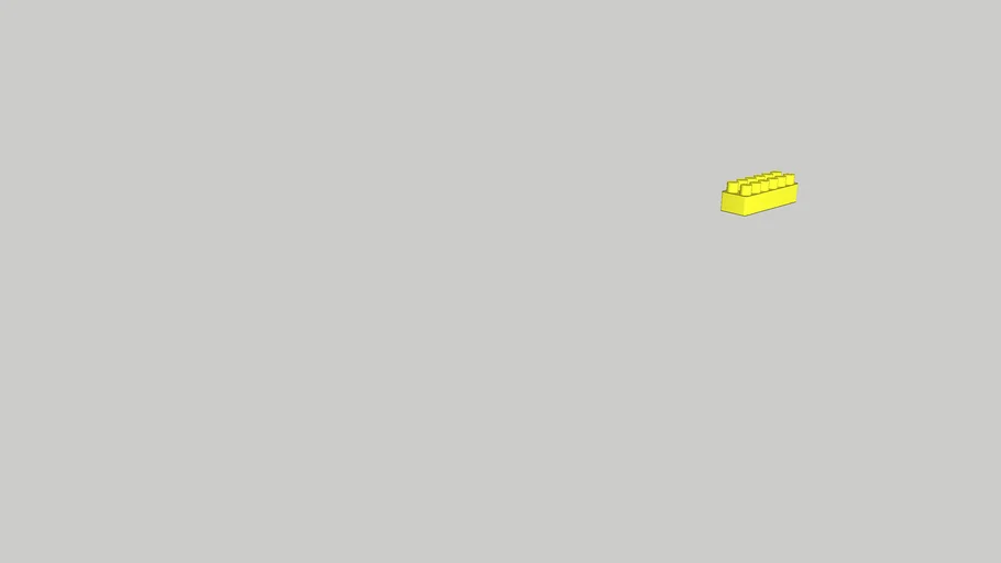 Block Brick THREE (Yellow)