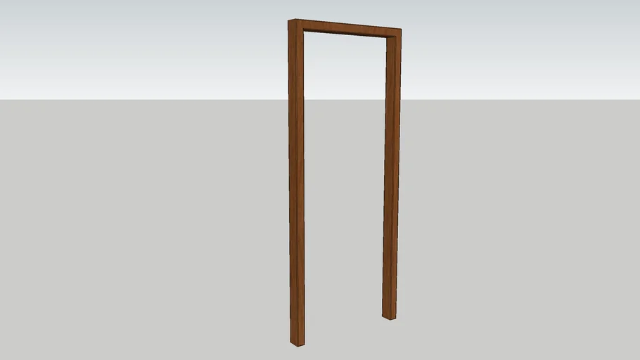 wooden door frame | 3D Warehouse
