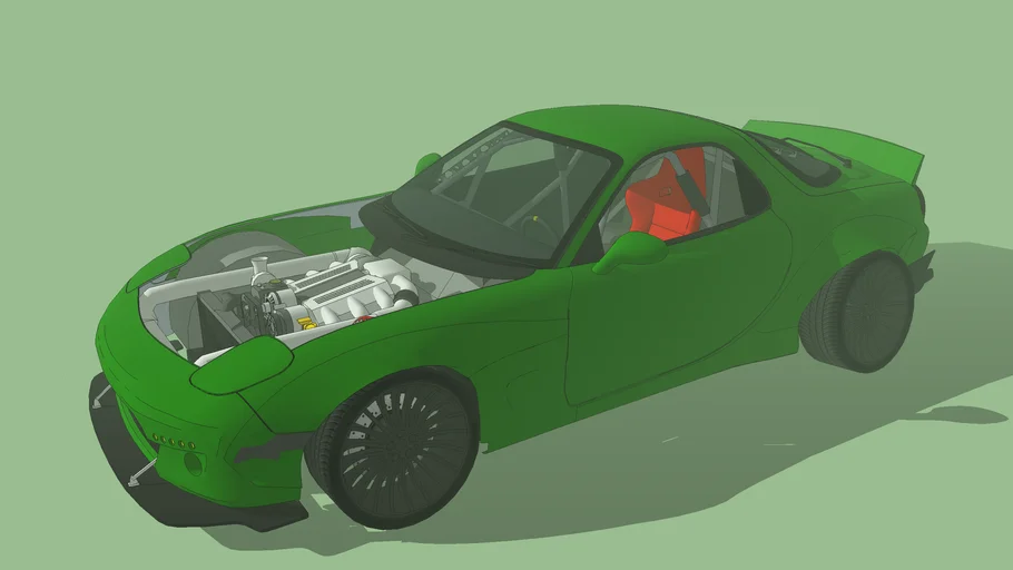 Mazda RX-7 Rocket Bunny Version 2 (Drift Missile)