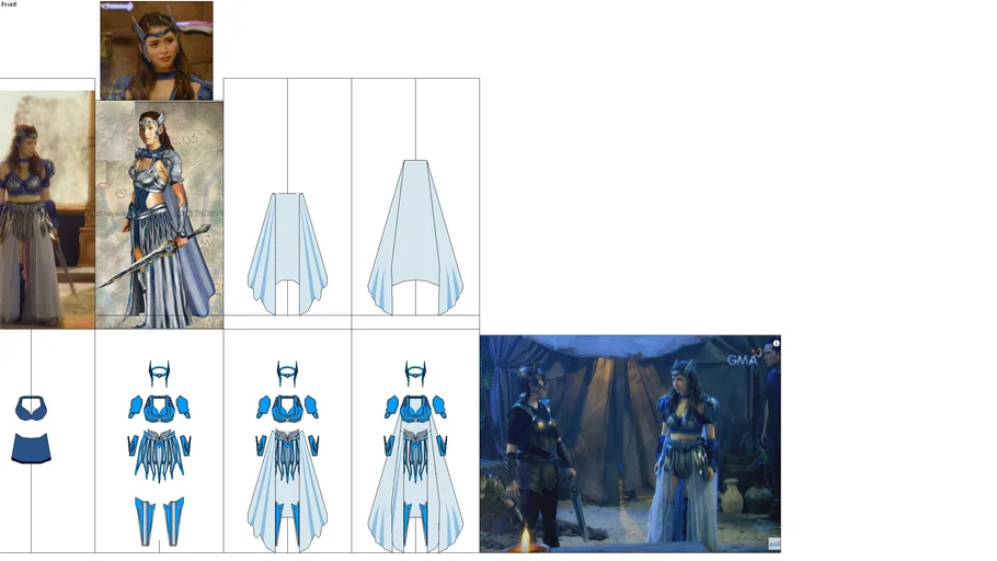 Amihan's warrior attire. ENCANTADIA. 2D