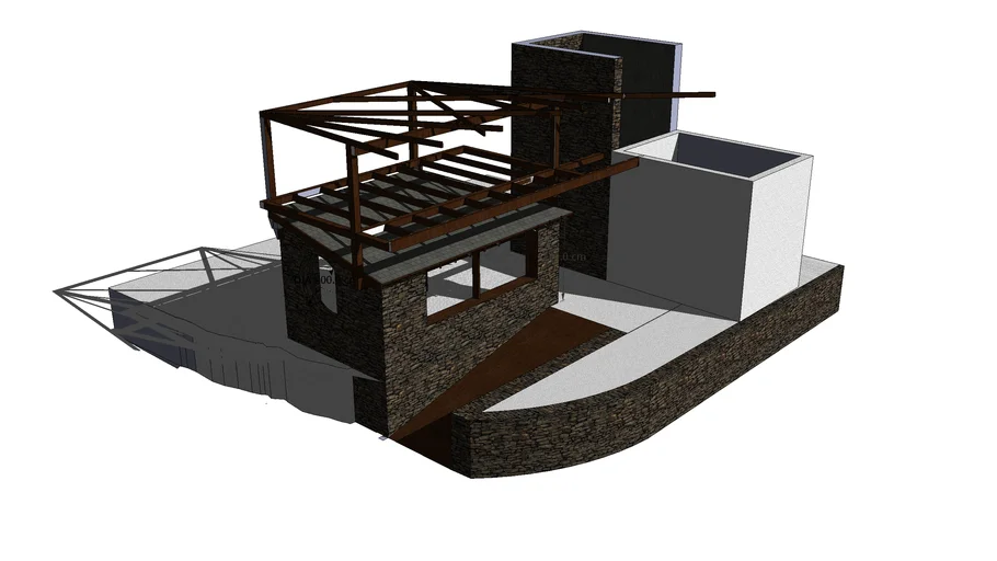 reforma del tejado y terraza pergola