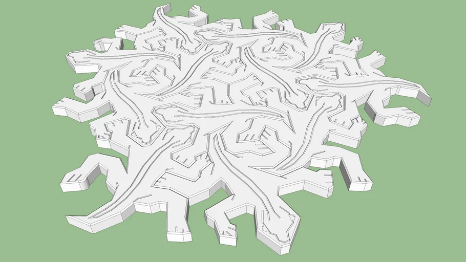 Escher Lizard Tiles