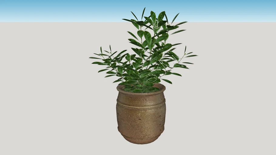 Edene Ceramic Planter with 3d plant at McGee store