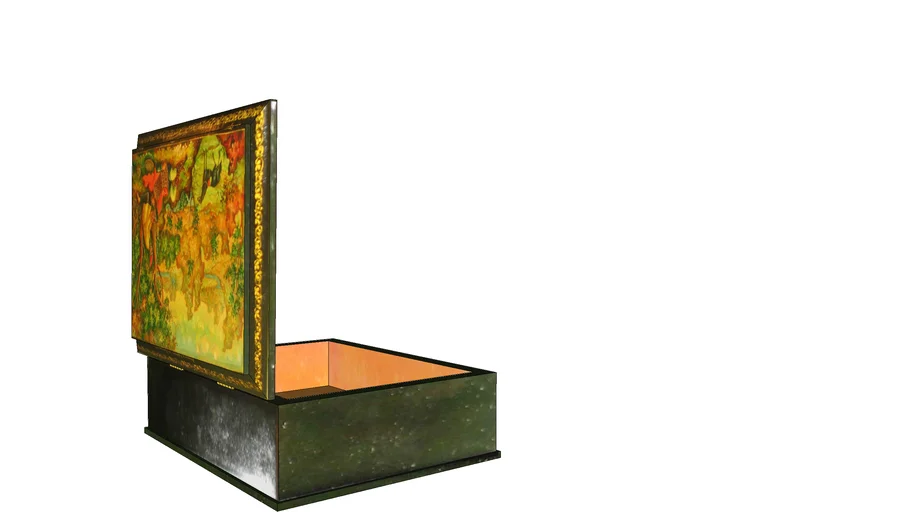 lacquered wooden boxes, RUSSIA