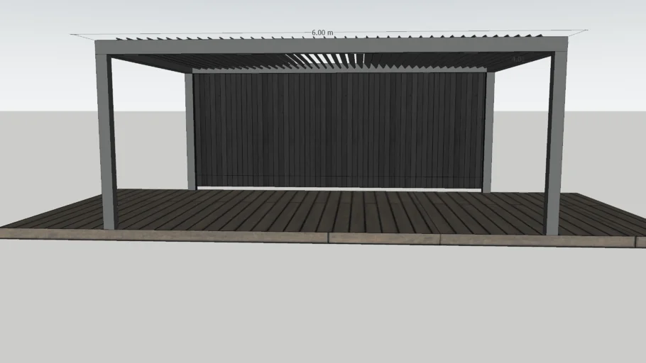 Pergola 6m x 4m 