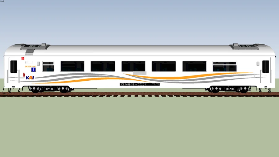 Kereta Eksekutif Kaca Lebar New Livery (Indonesian Executive Class Train)