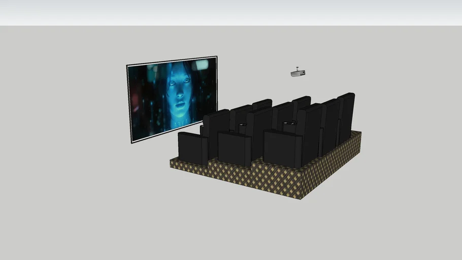 Sala de Home Cinema para 9 pax