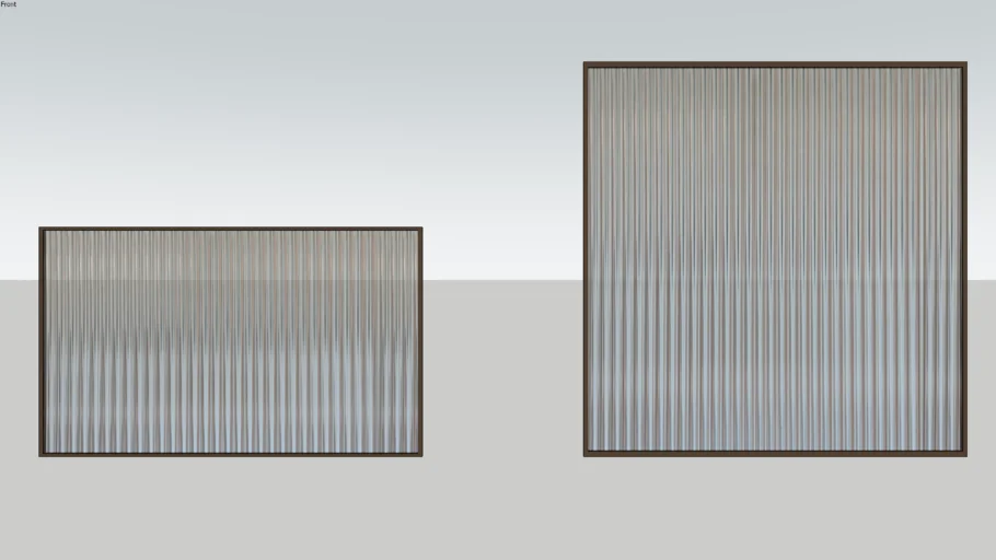 fluted glass