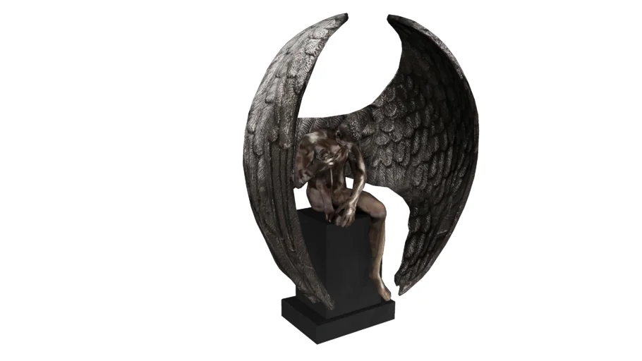38232 Deco Figurine Nude Sad Angel Big