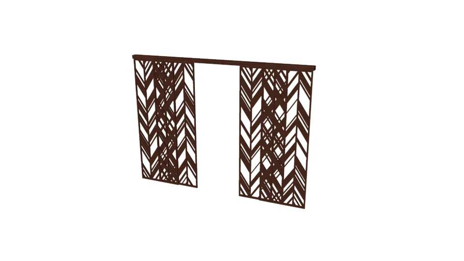 Sliding jali Door partition