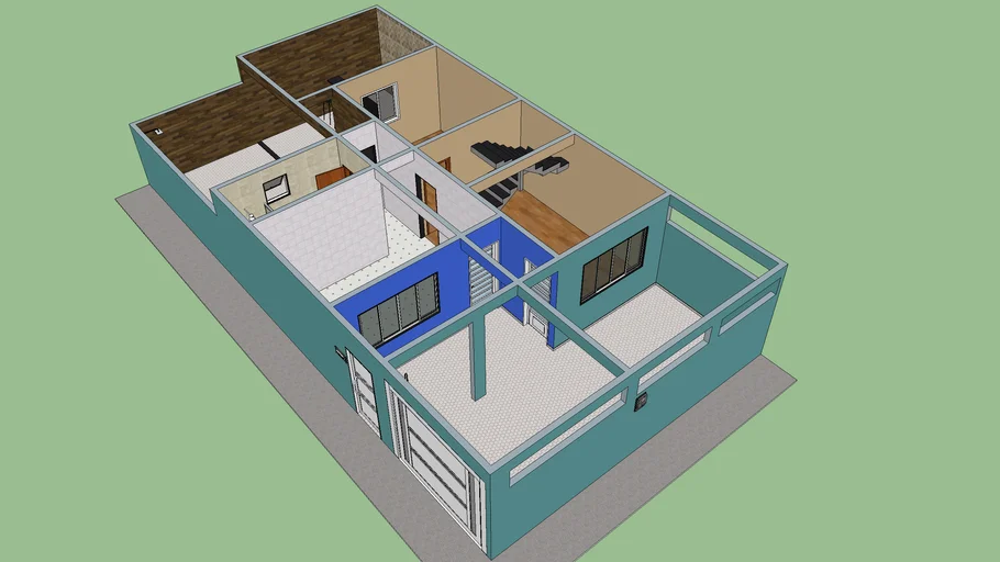 Planta baixa - terreno 8x15