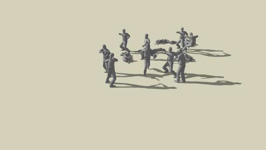 Fighting scene