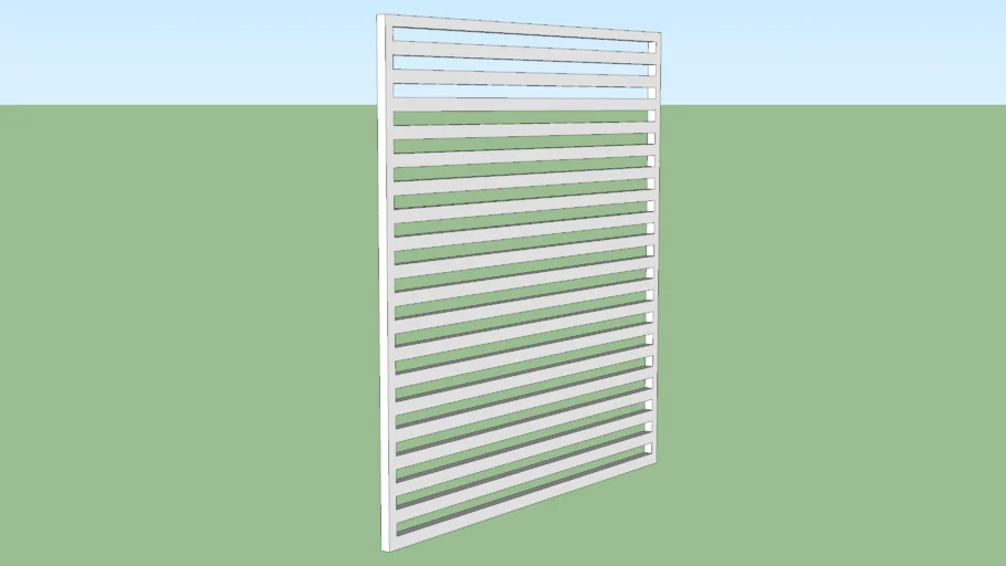 GRADE DE FERRO BRANCO v-ray