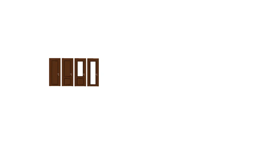 Puertas de madera / cafe oscuro
