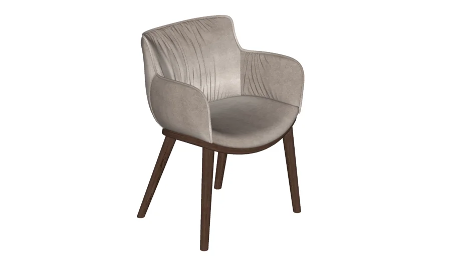 Rhonda wood armchair by Cattelan Italia