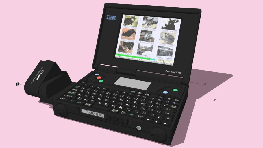 IBM Palm Top PC110 and Cameracard CE300 (1995:Japan)