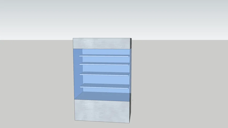 Vertical display counter | 3D Warehouse