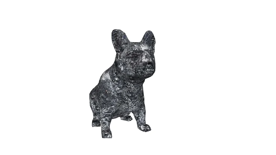 51039 Deco Object Crystal Sitting Dog Small