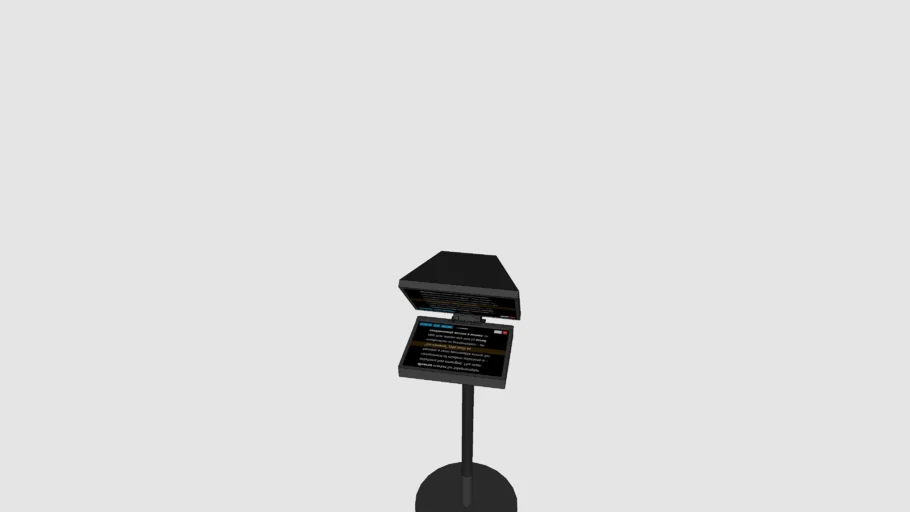 Teleprompter with Facecam and Desk Mount