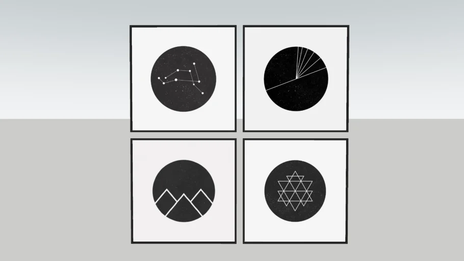 Abstract photo frames