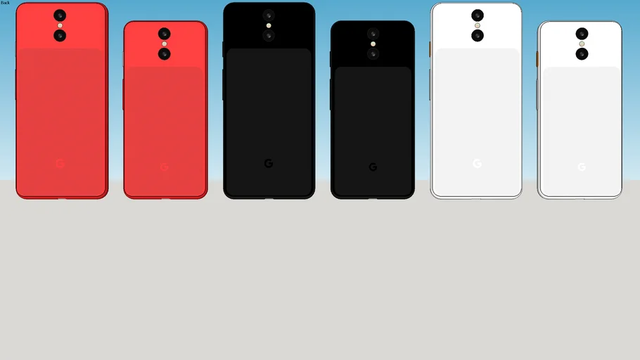 Google Pixel 4 & 4 XL (All Color) · Smartphone Concept | 3D Warehouse