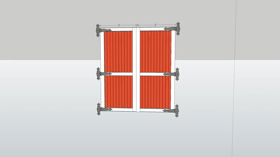 60" X 80" shed utility door