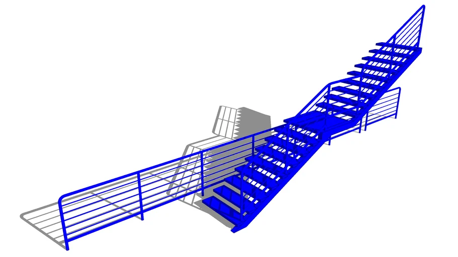 Escalera metálica para bodega