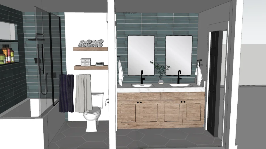 Small Bathroom with accessories