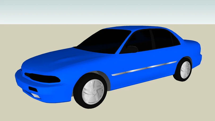 Mitsubishi Galant - Sky Blue with Chrome