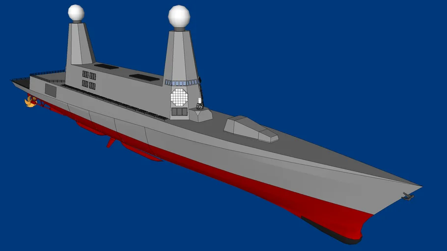 USN Large Future Surface Combatant: Stealthy Enlarged Burke | WIP