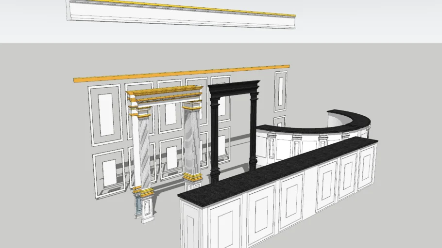 Classical interior moulding
