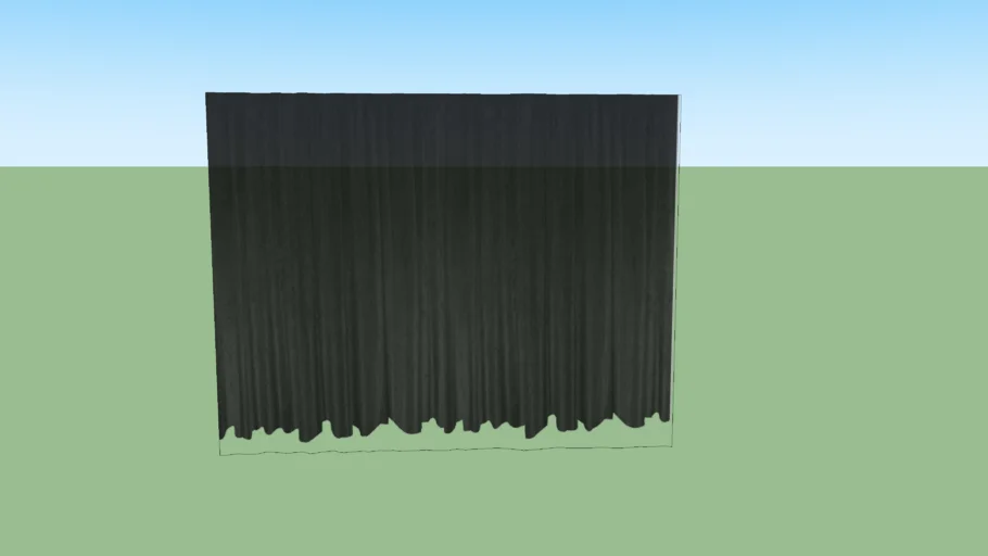 sheer black curtain