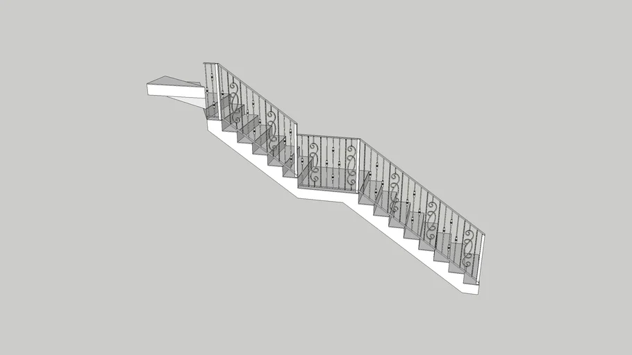 escaleras con descanso ausss