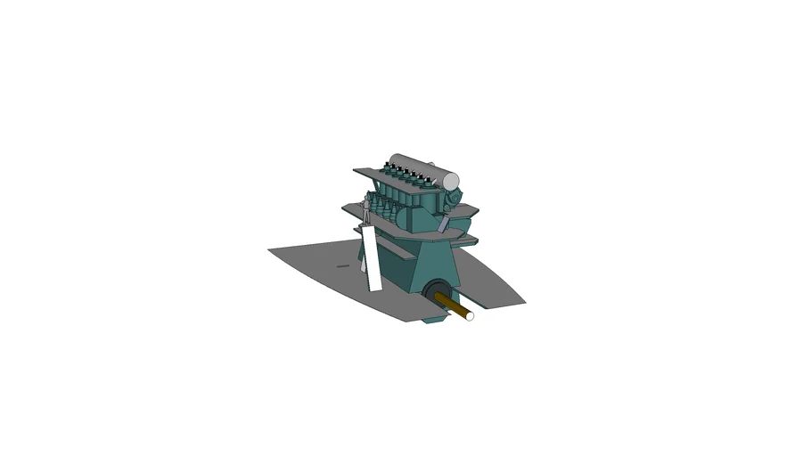 Simple Low Speed Diesel Engine (Marine)