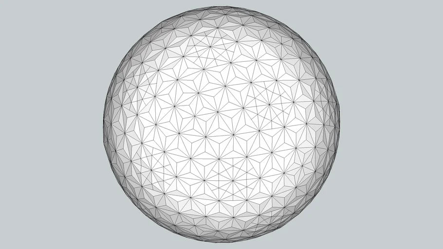 70 meter geodesic sphere with approximately 8.5 meter longest element ...