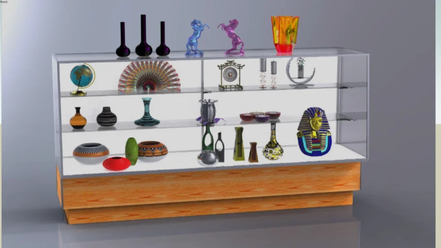 Maple Glass Display Case for Retailers