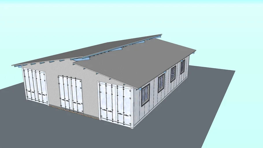 Bodega con contenedores