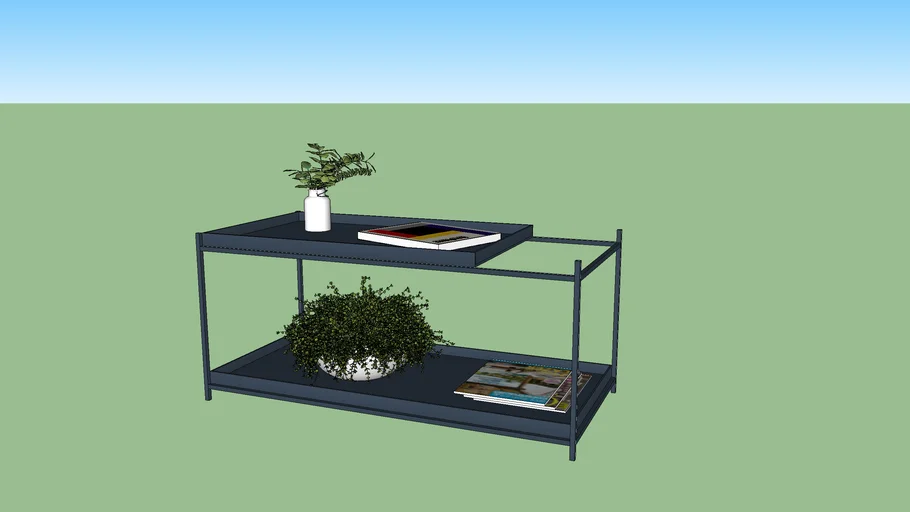 Mesa de Centro de Metal Bismuto azul - Homedock