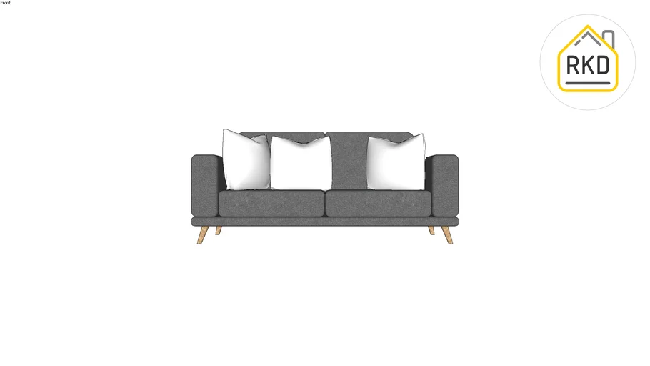 Sofa minimalis 2 dudukan 150x50