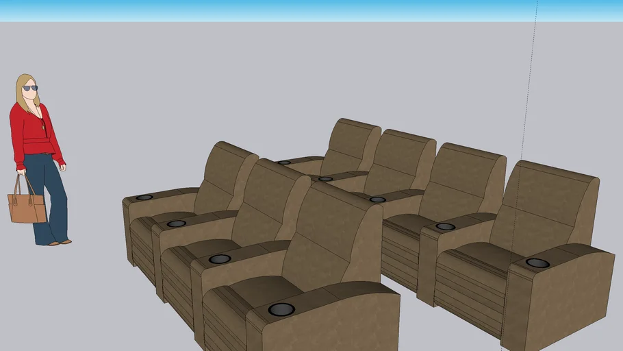 Berkline Home Theater Seats - 2 rows