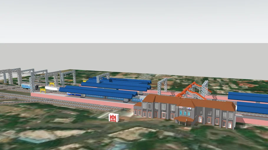 Pune Junction Railway Station Indian Railway by Rajat Warang | 3D Warehouse