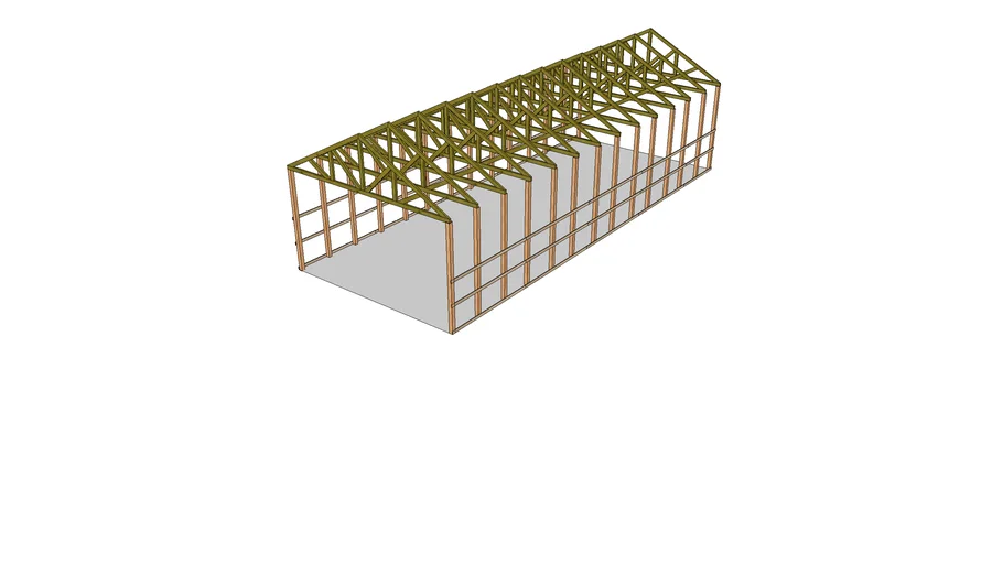 Roof Trusses With Roof