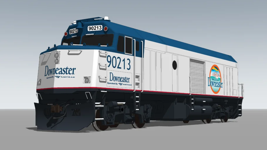 EMD F40PH NPCU - Amtrak Downeaster