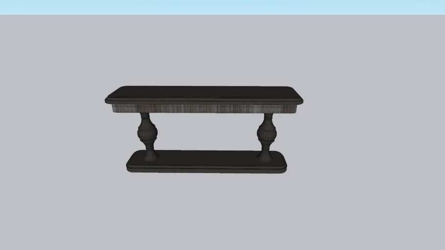 Bramble Kraton 2 drawer pedestal console table