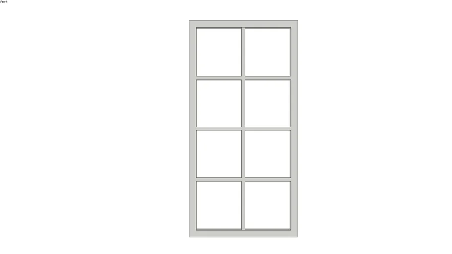 4'x8' Eight Grid Window | 3D Warehouse