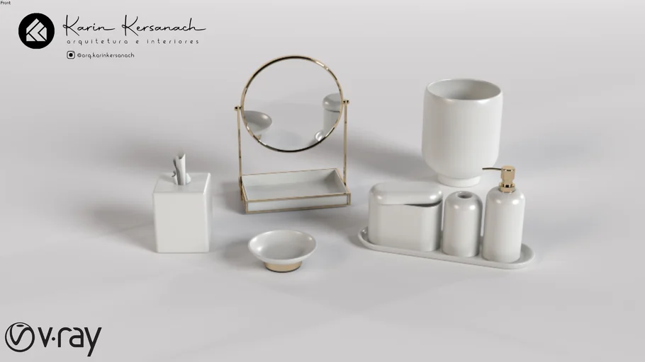Kit utensílios banheiro