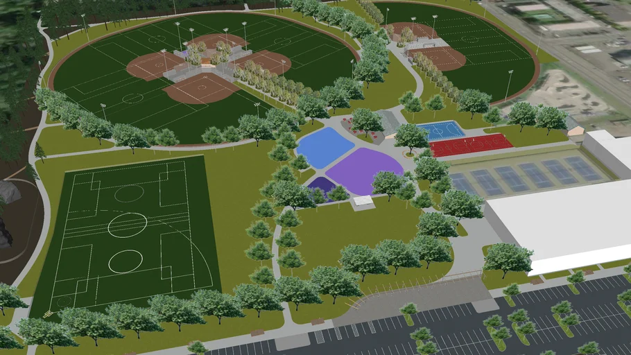 Sprinker Recreation Center Master Plan Option 1