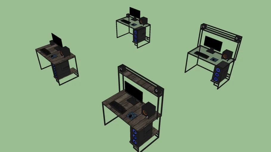 Escritorios Varios con Computadora y Audio- Computer, CPU. AUDIO.