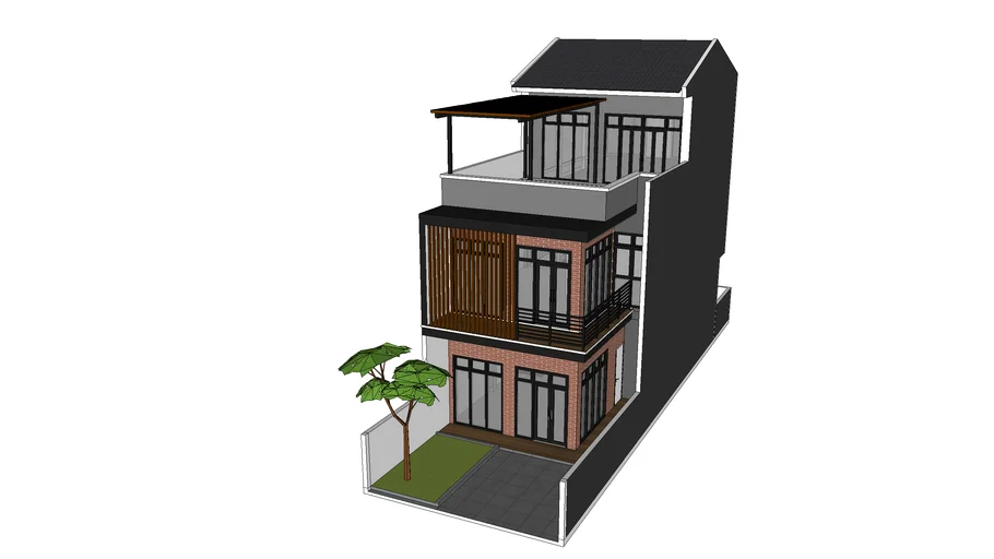 Desain rumah 3 lantai