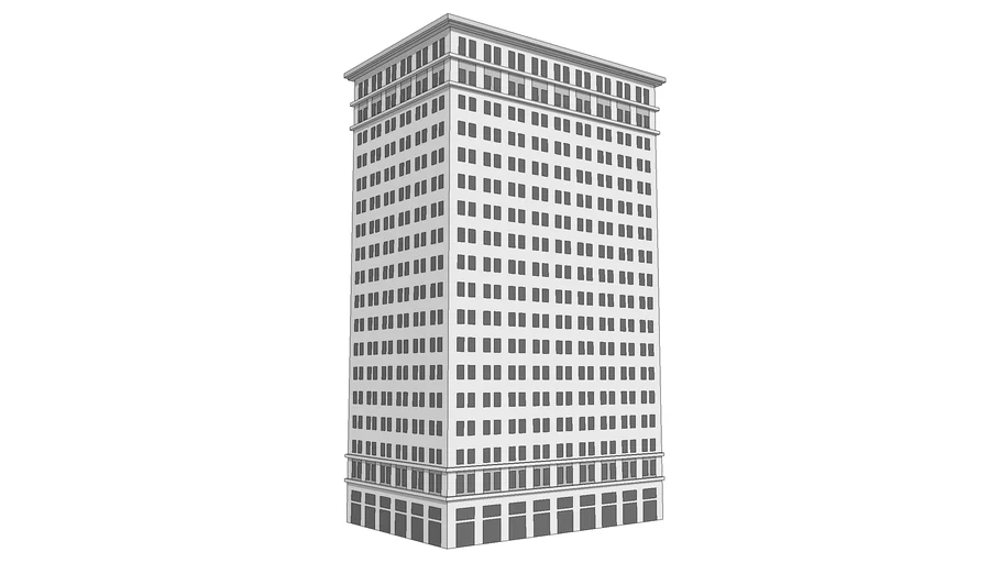 Historic highrise corner building